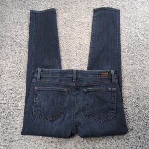 Paige Jeans Women 30 Blue Stretch Slim Fit Denim Preppy Skyline Ankle Peg Casual